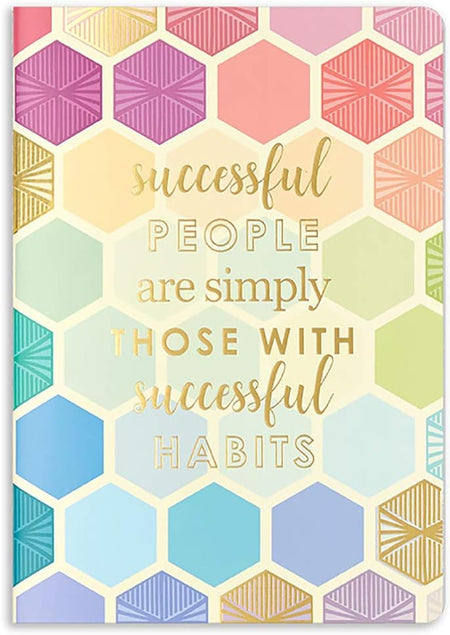 Designer Petite Journal Checklists - Multicolored Hexagon Design Theme. Great for Tracking Daily and Weekly Lists with Blank Customizable Fields