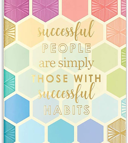 Designer Petite Journal Checklists - Multicolored Hexagon Design Theme. Great for Tracking Daily and Weekly Lists with Blank Customizable Fields