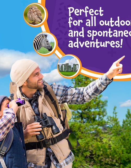 Load image into Gallery viewer, Binoculars for Kids - Small, Compact, Shock-Resistant Toy Binoculars - Learning &amp; Nature Exploration Toys for 4+ Year Old Girls and Boys - Think Peak Toys Kids Binoculars, Blue
