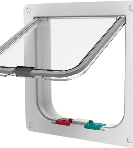 Cat and Small Pet Door, Small, White, Pets up to 11 Lbs