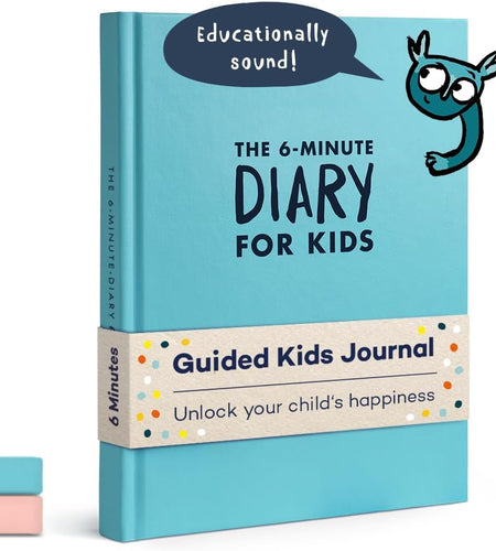 6-Minute Kids Diary – Journal for Kids 6-12 to Develop a Happy Self Mindfulness and Positive Habits – Kids Gratitude Journal for Girls & Boys