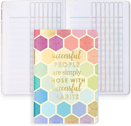 Designer Petite Journal Checklists - Multicolored Hexagon Design Theme. Great for Tracking Daily and Weekly Lists with Blank Customizable Fields